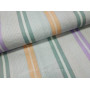 Сатин (хлопковая ткань) крупная цветная полоска (компаньон к пионовидной розе)