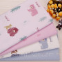 Сатин (хлопковая ткань) на сером елочки-стрелочки