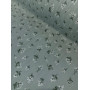 Батист (бавовняна тканина), з вишивкою, щільність 90г/м2, ширина 145см, конвалії на шавлії