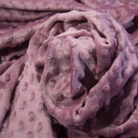 Плюш Minky Stripes Чайна троянда (ширина 160см, щільність 280 г.м2), м