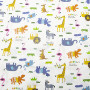 Сатин (бавовняна тканина) Animals safari (ширина 160см, щільність 120г/м2), м